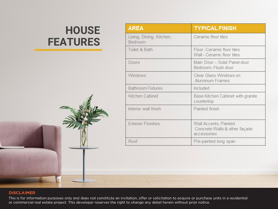Casa Mira Homes Davao House Features