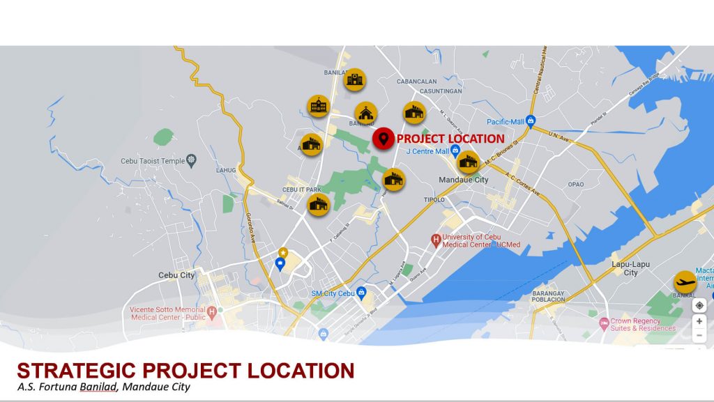 Urban Deca Homes Banilad Project Location